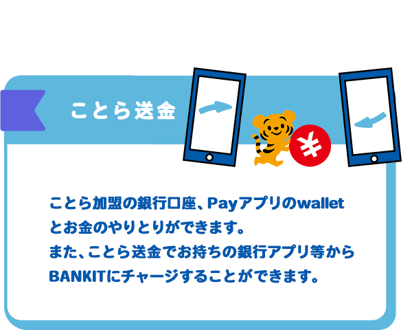 送金 ウォレットを保有している友達同士での送金や、割り勘の際に便利なユーザー間の送金に使用できる機能です。